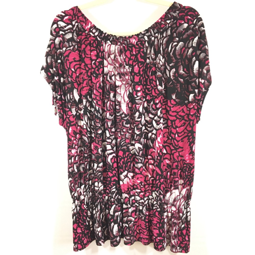 Worthington Stretch Adjustable Sleeve Tunic 1X